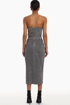 Clearance Amanda Uprichard Rogan Dress DarkGreyWash