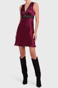 Amanda Uprichard Seren Dress Wine