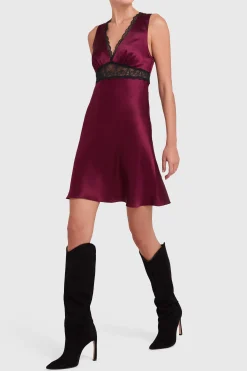 Amanda Uprichard Seren Dress Wine