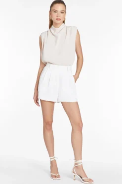 Discount Amanda Uprichard Sleeveless Fabienne Top Bone