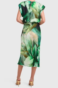 New Amanda Uprichard Sorell Dress SucculentPrint