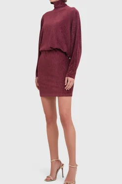 Clearance Amanda Uprichard Stefano Dress Burgundy