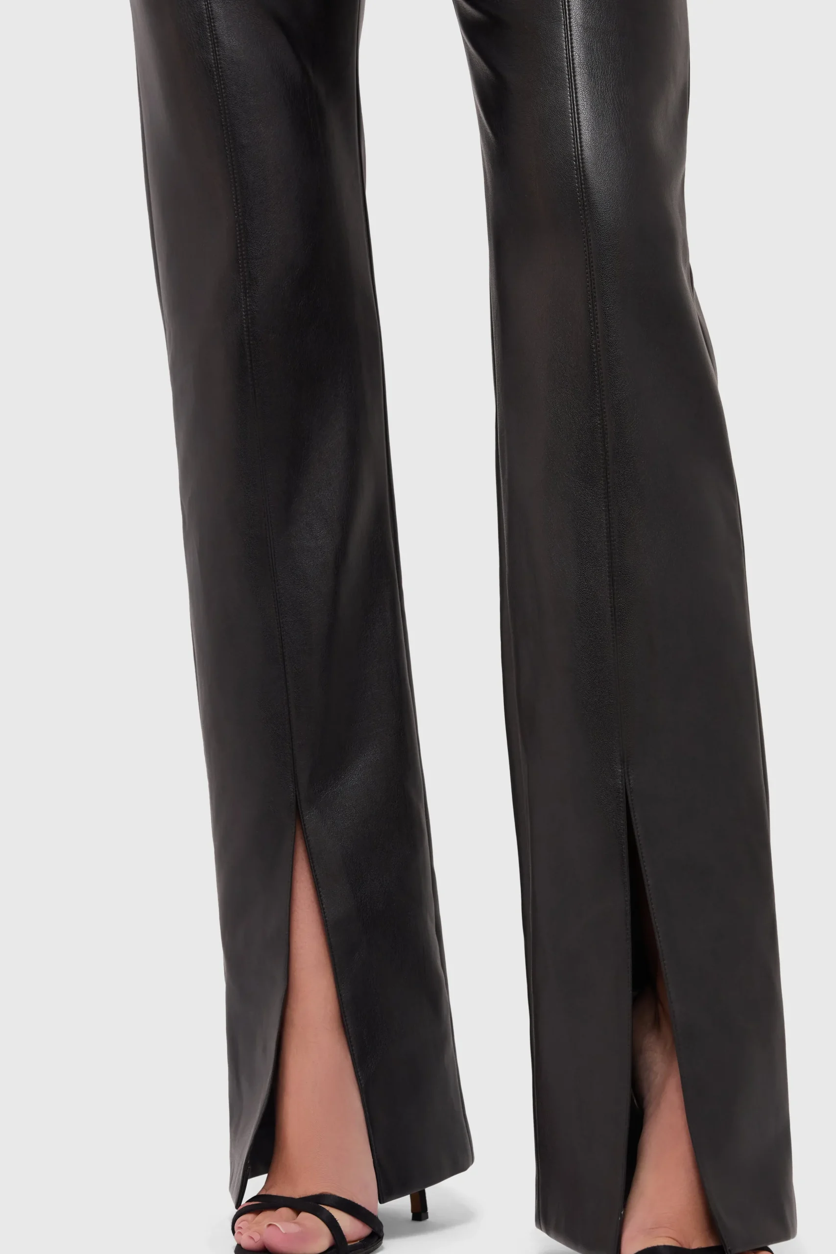 Online Amanda Uprichard Tavira Pants in Faux Leather Black