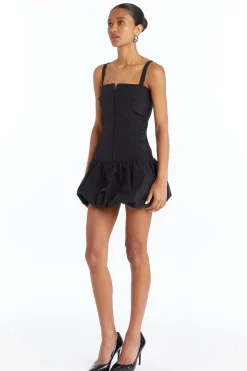 Discount Amanda Uprichard Tisha Bubble Dress Black