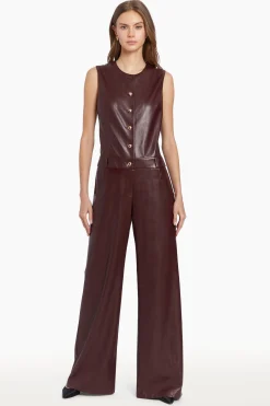 Amanda Uprichard Tori Jumpsuit Russet