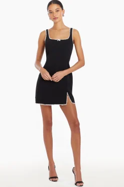 Best Amanda Uprichard Valetta Dress Black/Ivory