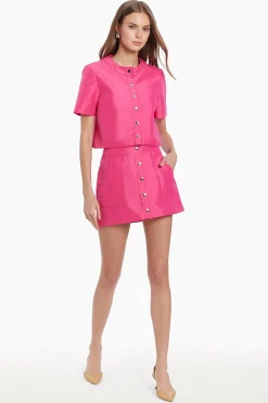 Hot Amanda Uprichard Veda Skirt in Nylon FrenchRose