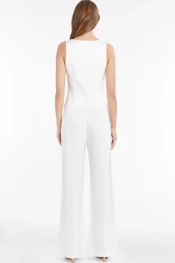 Amanda Uprichard Violet Top In Amalfi Ivory